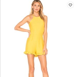 Endless rose yellow romper size small